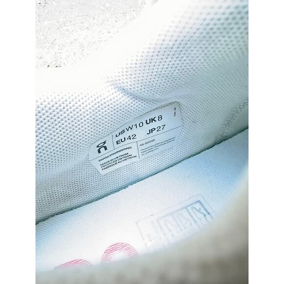 On Cloud The Roger Clubhouse White Rosewood Pink Shoes Sneakers Size 10 - Picture 8 of 15